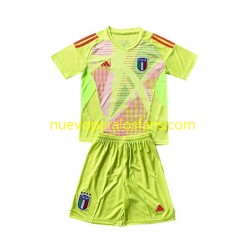 Camiseta de Fútbol Italia Portero Niño Casa Euro 2024 Manga Corta