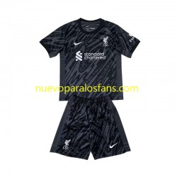 Camiseta de Fútbol Liverpool Portero Niño Casa 2024-2025 Manga Corta