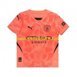 Camiseta de Fútbol Manchester City Portero Hombre Exterior 2024-2025 Manga Corta