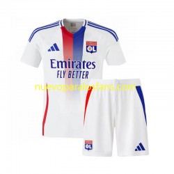 Camiseta de Fútbol Olympique de Lyon Niño Casa 2024-2025 Manga Corta