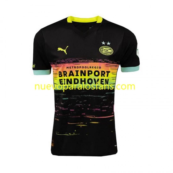 Camiseta de Fútbol PSV Eindhoven Hombre Exterior 2024-2025 Manga Corta