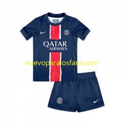 Camiseta de Fútbol Paris Saint-Germain Niño Casa 2024-2025 Manga Corta