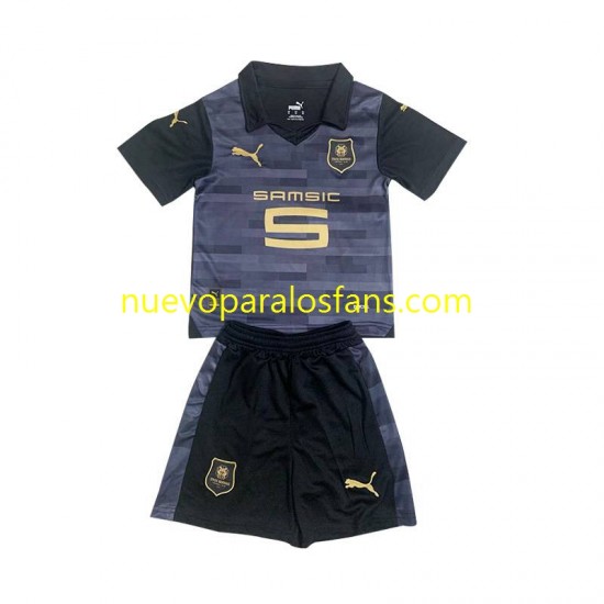 Camiseta de Fútbol Stade Rennais Niño Tercera 2023-2024 Manga Corta