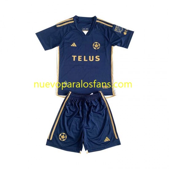 Camiseta de Fútbol Vancouver Whitecaps Niño Exterior 2024 Manga Corta