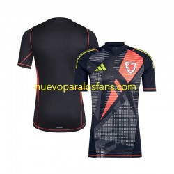 Camiseta de Fútbol Gales Portero Hombre Casa 2024 Manga Corta