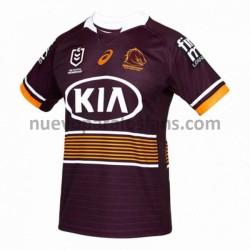 Camiseta de Fútbol Brisbane Broncos Rugby Casa 2021 Manga Corta