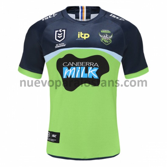 Camiseta de Fútbol Canberra Raiders Rugby Exterior 2021 Manga Corta
