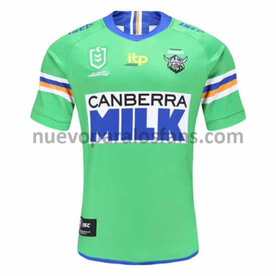 Camiseta de Fútbol Canberra Raiders Rugby Casa 2021 Manga Corta