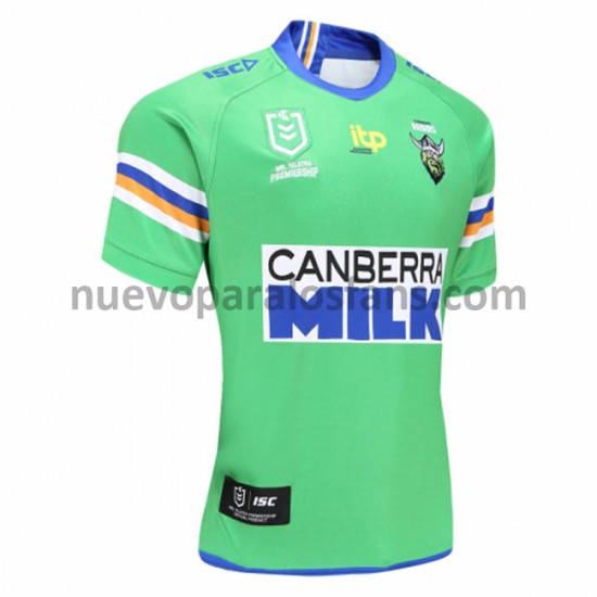 Camiseta de Fútbol Canberra Raiders Rugby Casa 2021 Manga Corta