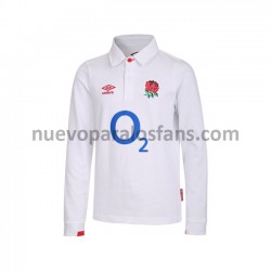 Camiseta de Fútbol Inglaterra Rugby Classic Casa 2020-2021 Manga Larga