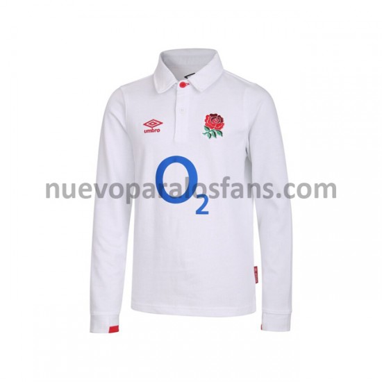 Camiseta de Fútbol Inglaterra Rugby Classic Casa 2020-2021 Manga Larga