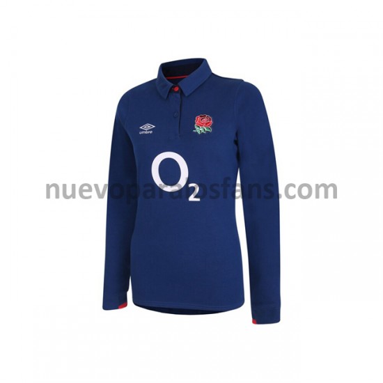 Camiseta de Fútbol Inglaterra Rugby Classic Mujer Exterior 2020-2021 Manga Larga