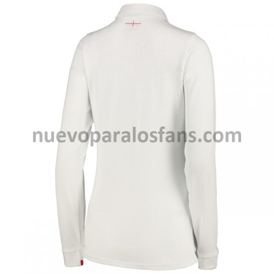 Camiseta de Fútbol Inglaterra Rugby Classic Mujer Casa 2020-2021 Manga Larga