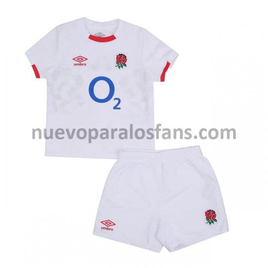 Camiseta de Fútbol Inglaterra Rugby Niño Casa 2020-2021 Manga Corta