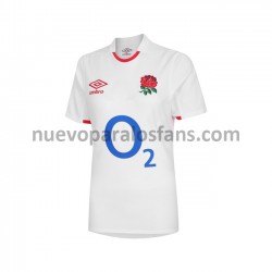Camiseta de Fútbol Inglaterra Rugby Mujer Casa 2020-2021 Manga Corta
