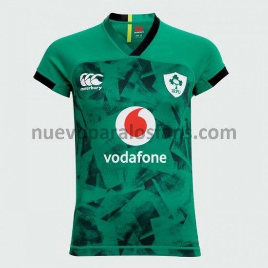 Camiseta de Fútbol Irlanda Rugby Mujer Casa 2020-2021 Manga Corta