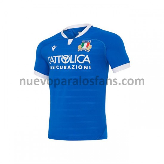 Camiseta de Fútbol Italia Rugby Casa 2020-2021 Manga Corta