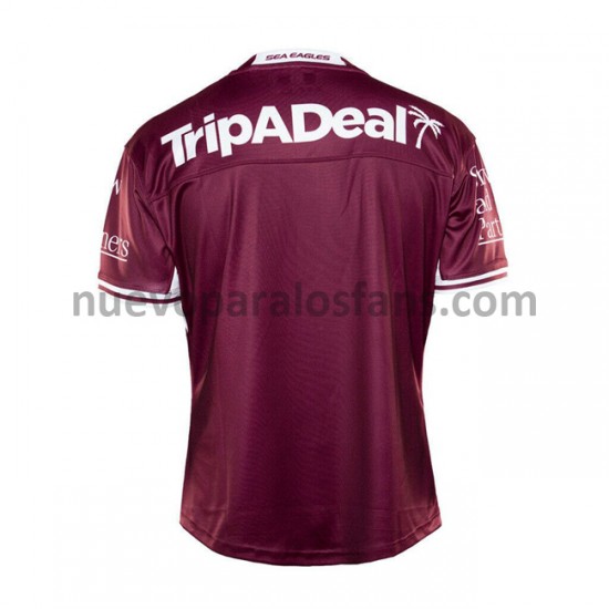 Camiseta de Fútbol Manly Warringah Sea Eagles Rugby Casa 2021 Manga Corta