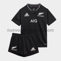 Camiseta de Fútbol Nueva Zelanda Rugby Niño Casa 2020-2021 Manga Corta