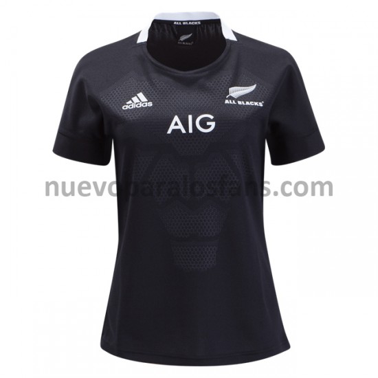 Camiseta de Fútbol Nueva Zelanda Rugby Mujer Casa 2020-2021 Manga Corta