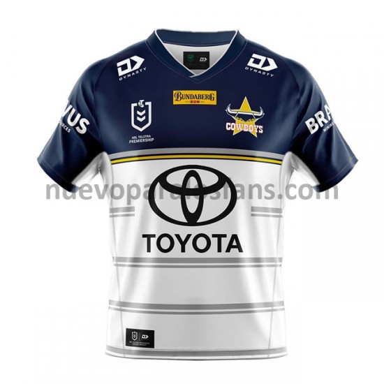 Camiseta de Fútbol North Queensland Cowboys Rugby Exterior 2021 Manga Corta