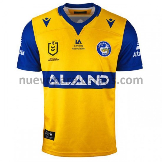 Camiseta de Fútbol Parramatta Eels Rugby Exterior 2021 Manga Corta