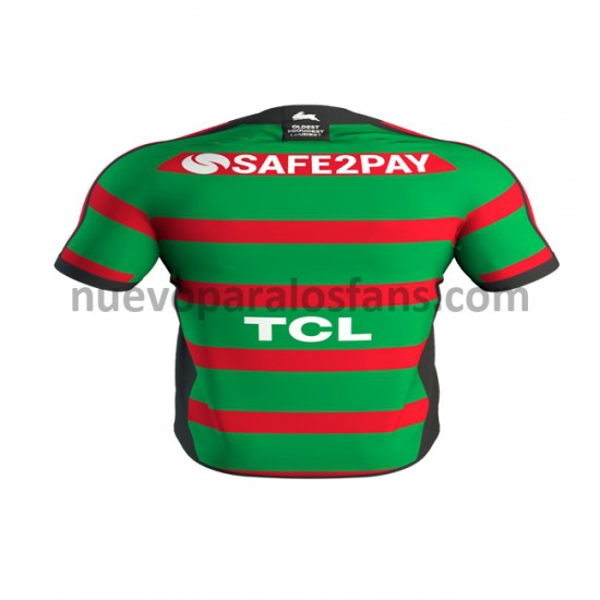 Camiseta de Fútbol South Sydney Rabbitohs Rugby Casa 2020 Manga Corta