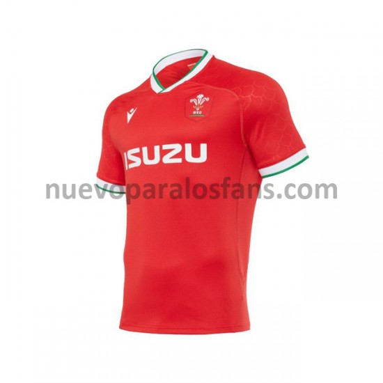 Camiseta de Fútbol Gales Rugby Casa 2020-2021 Manga Corta