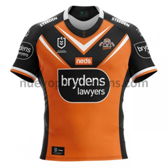 Camiseta de Fútbol West Tigers Rugby Exterior 2021 Manga Corta