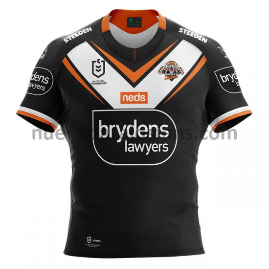 Camiseta de Fútbol West Tigers Rugby Casa 2021 Manga Corta